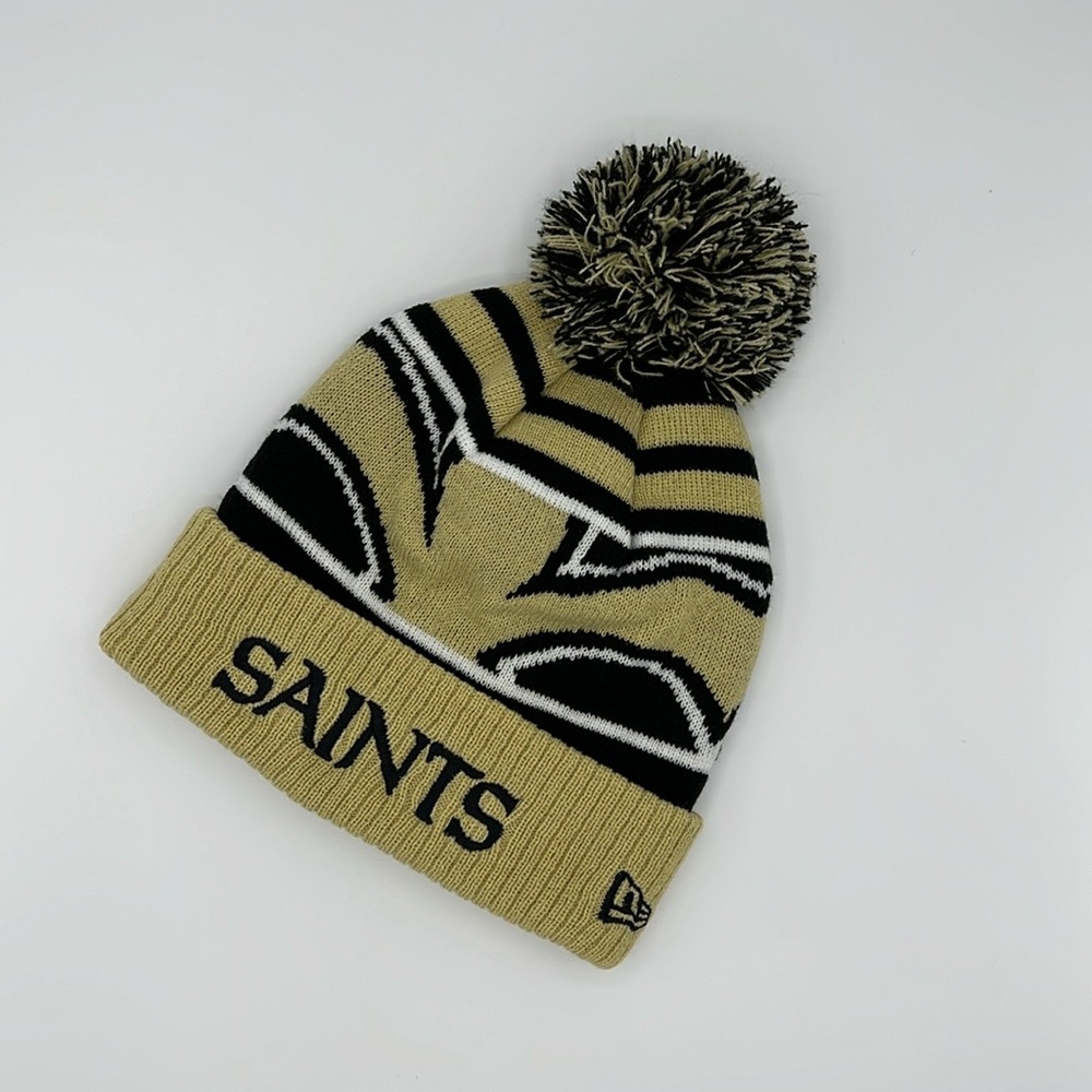 NFL Cuff Knit Hat with Pom - New Era - Saints